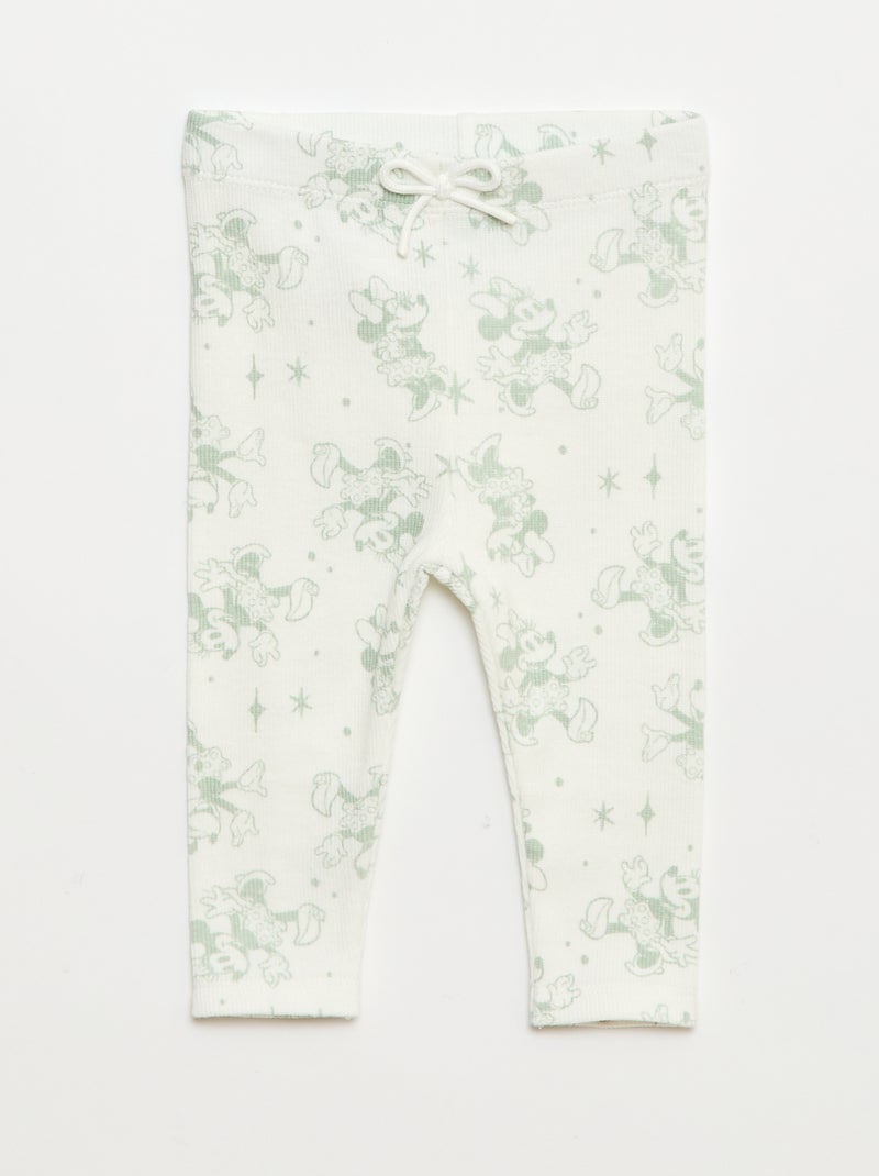 Conjunto jogging sudadera + pantalón + babero 'Disney' 'Minnie' - 3 piezas Verde - Kiabi