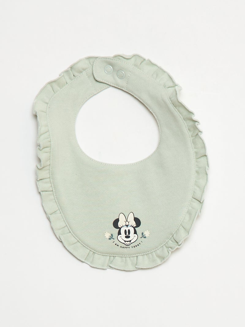 Conjunto jogging sudadera + pantalón + babero 'Disney' 'Minnie' - 3 piezas Verde - Kiabi