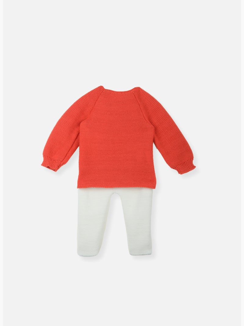 Conjunto Jubón + Pantalón Blanco Rojo - Kiabi