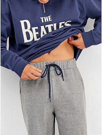 Conjunto largo hombre The Beatles felpa con tacto suave interior