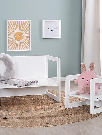 Conjunto mesa convertible en banco + 1 silla evolutiva 'Roba'