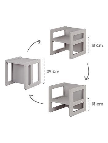 Conjunto mesa convertible en banco + 1 silla evolutiva 'Roba'