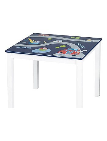 Conjunto mesa y 2 sillas infantil en madera - diseño coches 'Roba Rennfahrer'