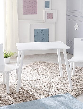Conjunto mesa y 2 sillas infantil en madera - diseño escandinavo 'Roba'