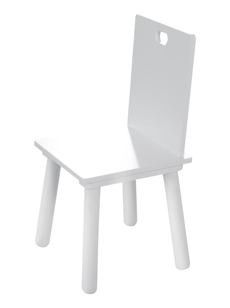 Conjunto mesa y 2 sillas infantil en madera - diseño escandinavo 'Roba' Blanco Blanco - Kiabi