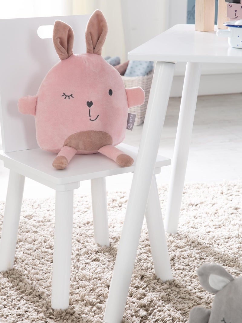 Conjunto mesa y 2 sillas infantil en madera - diseño escandinavo 'Roba' Blanco Blanco - Kiabi