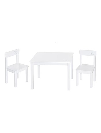 Conjunto mesa y 2 sillas infantil en madera - diseño estrellas 'Roba little stars'