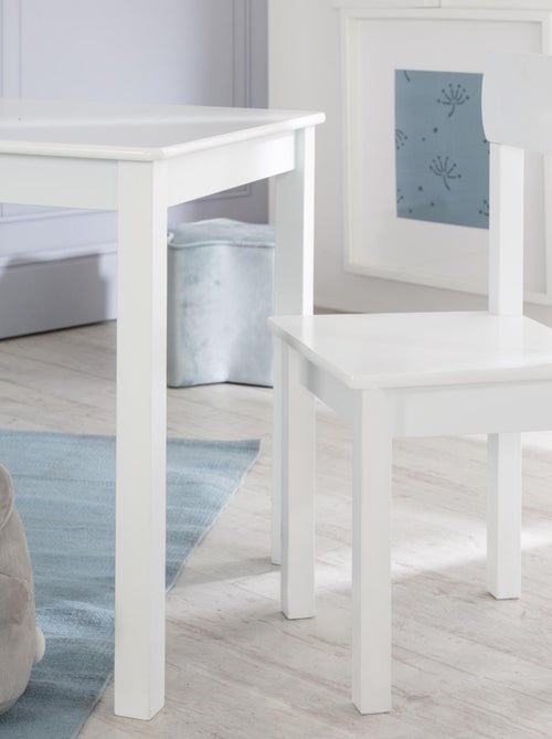 Conjunto mesa y 2 sillas infantil en madera - diseño estrellas 'Roba little stars' - Kiabi