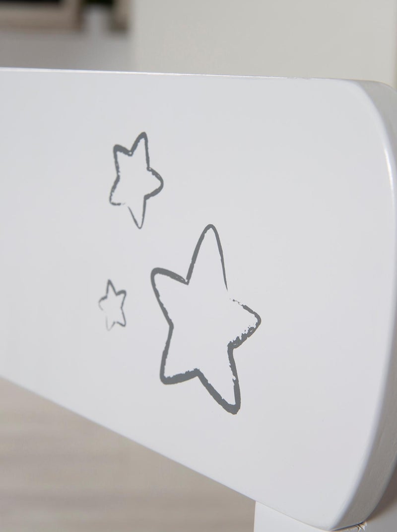 Conjunto mesa y 2 sillas infantil en madera - diseño estrellas 'Roba little stars' Blanco Gris Blanco - Kiabi