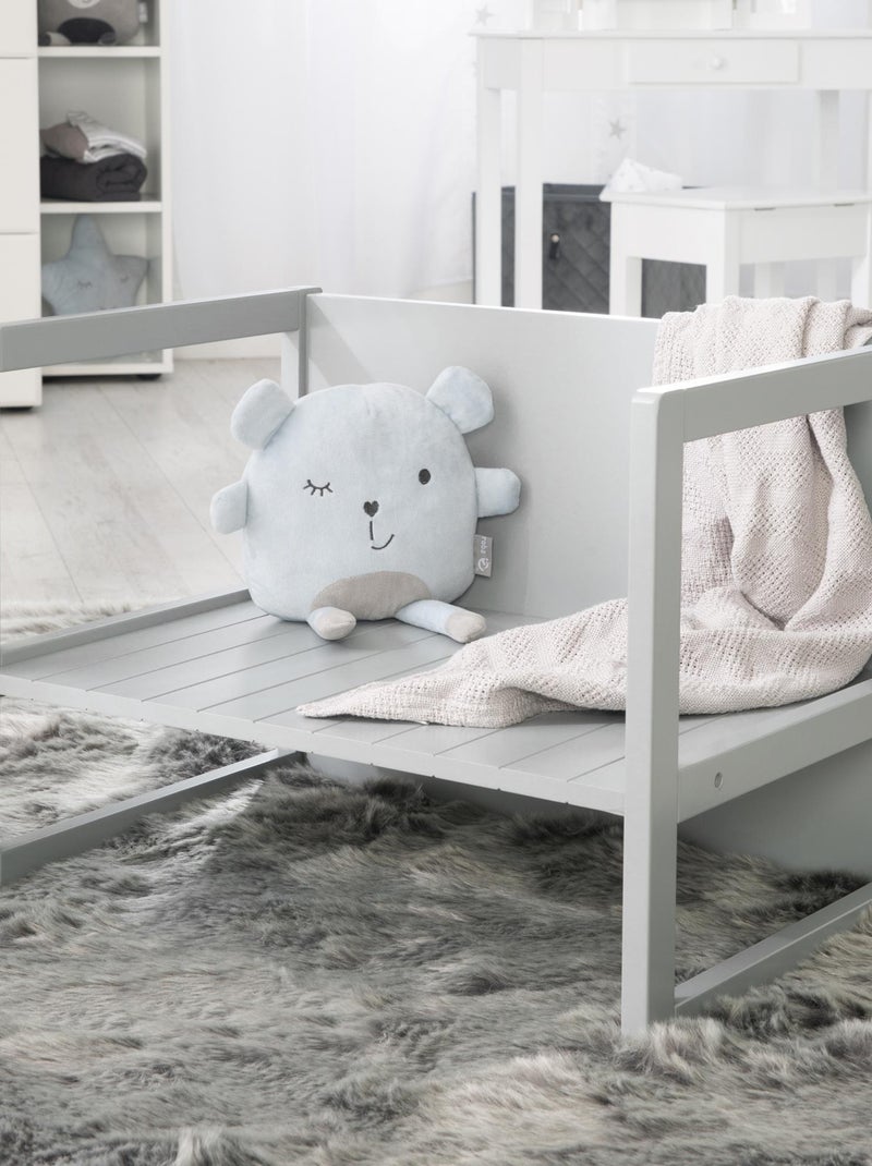 Conjunto mesa y sillas infantil - set convertible en banco y taburete - 3 alturas de asiento 'Roba' Gris - Kiabi