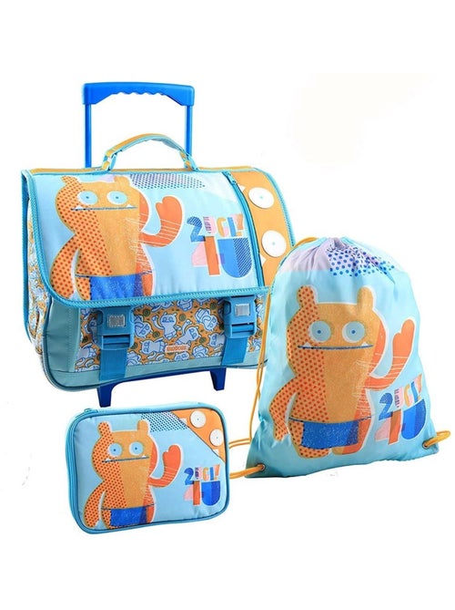 Conjunto mochila escolar con ruedas 41 cm + bolsa de deporte + estuche uglydolls - Kiabi Conjunto mochila escolar con ruedas 41 cm + bolsa de deporte + estuche uglydolls - Kiabi