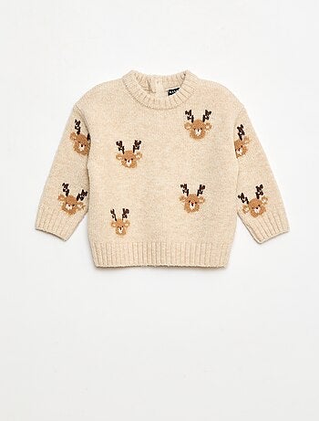 Conjunto Navideño Jersey + leggings de punto con dibujo