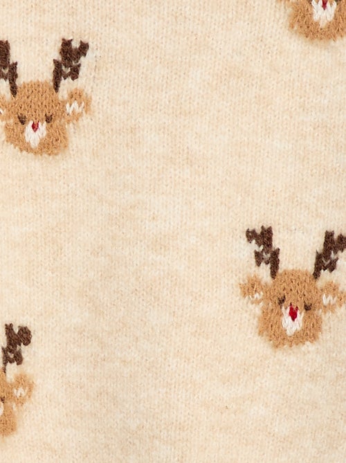 Conjunto Navideño Jersey + leggings de punto con dibujo - Kiabi