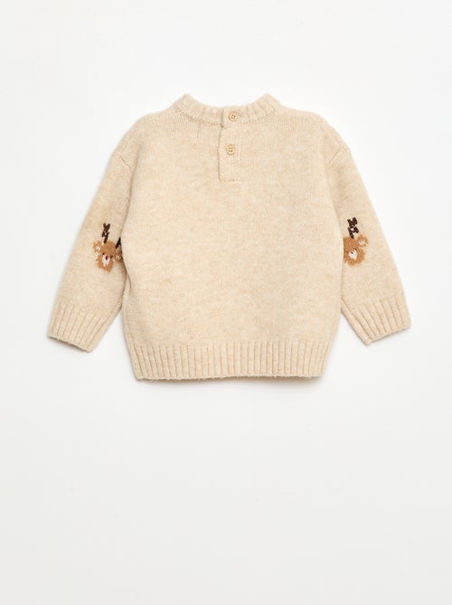 Conjunto Navideño Jersey + leggings de punto con dibujo - Kiabi