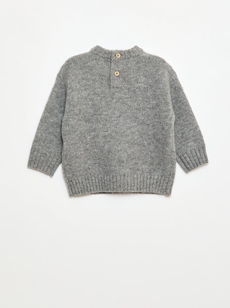 Conjunto Navideño Jersey + leggings de punto con diseño animado Gris - Kiabi