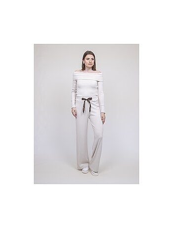 Conjunto pantalón acanalado ECHALA