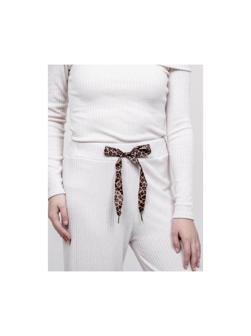 Conjunto pantalón acanalado ECHALA Crudo - Kiabi
