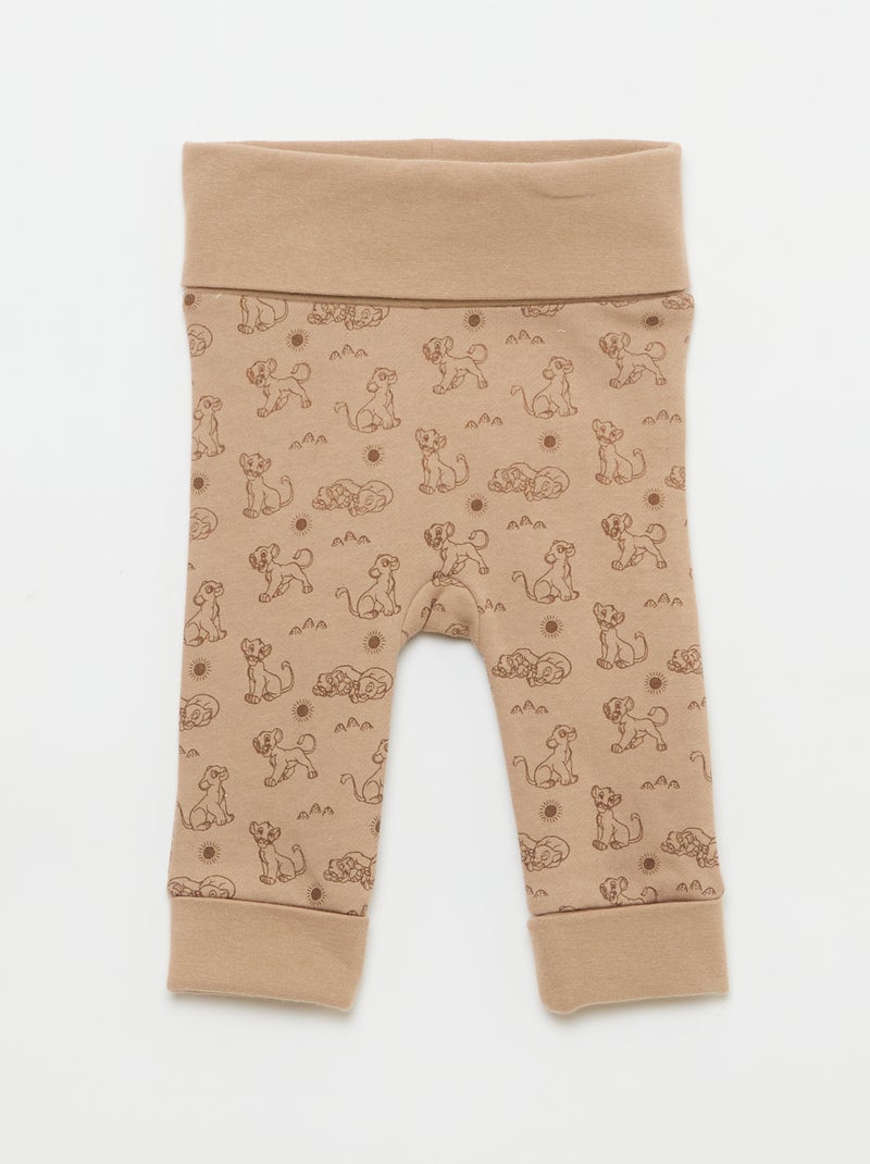 Conjunto pantalón + body + gorro 'Simba' - 3 piezas Beige - Kiabi