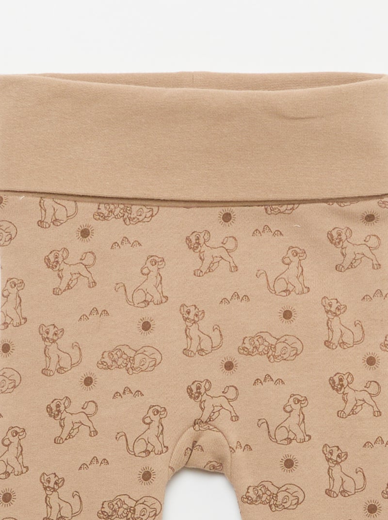 Conjunto pantalón + body + gorro 'Simba' - 3 piezas Beige - Kiabi