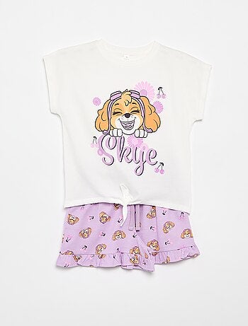 Conjunto pantalón corto + camiseta "Patrulla Canina