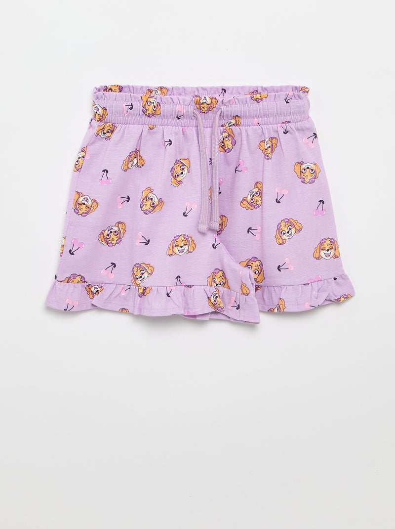 Conjunto pantalón corto + camiseta "Patrulla Canina" Blanco - Kiabi