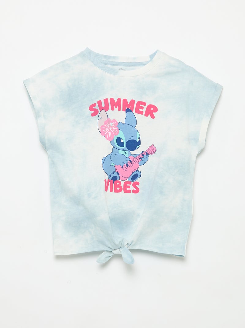 Conjunto Pantalón corto con volantes + camiseta 'Disney' Azul - Kiabi