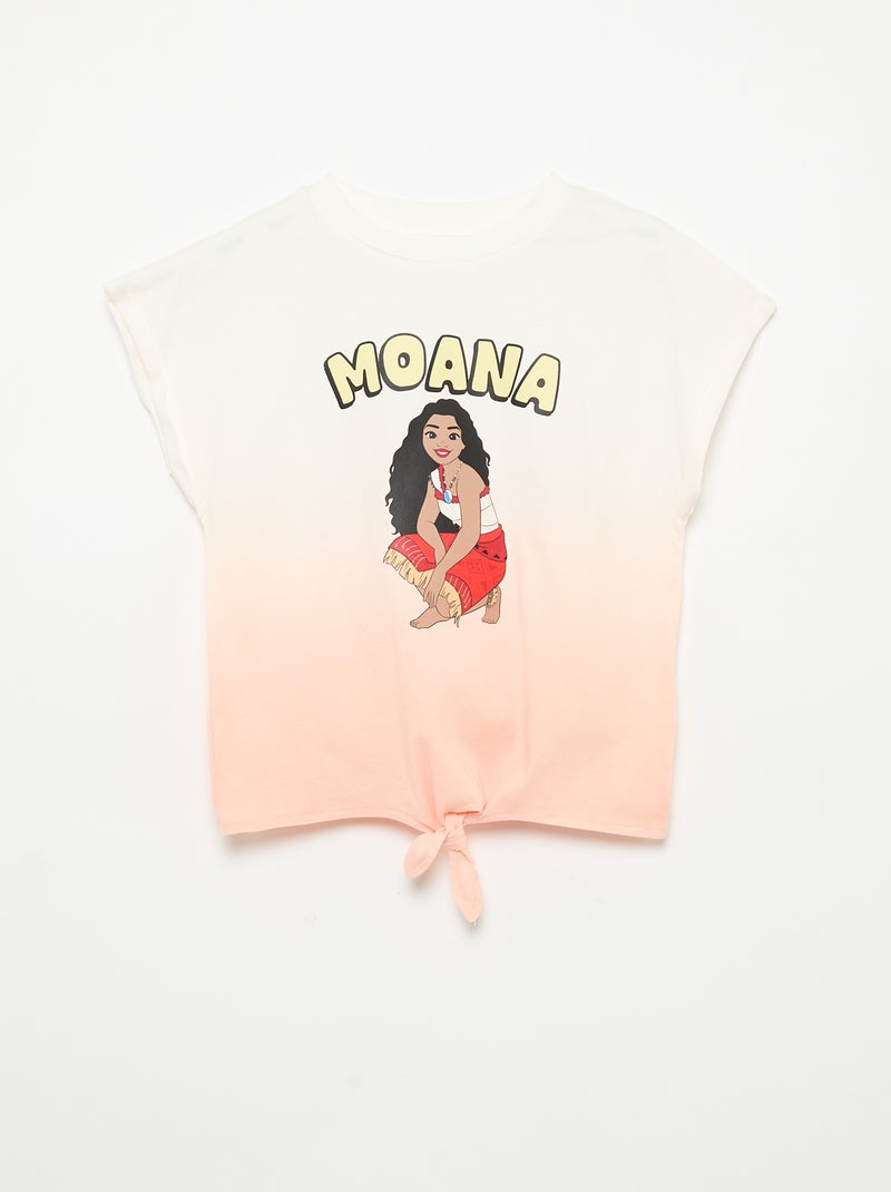 Conjunto Pantalón corto con volantes + camiseta 'Disney' Naranja - Kiabi