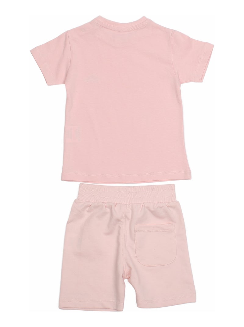 Conjunto para ponerse - Kizco Rosa - Kiabi