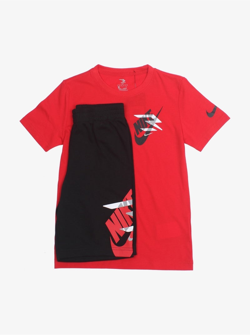 Conjunto para ponerse - Nike Negro Rojo - Kiabi