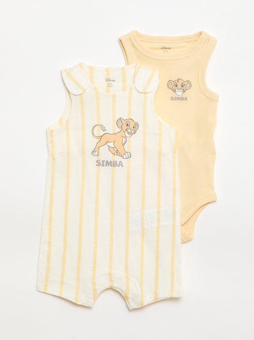 Conjunto pelele + body 'Disney' 'Simba' - Kiabi