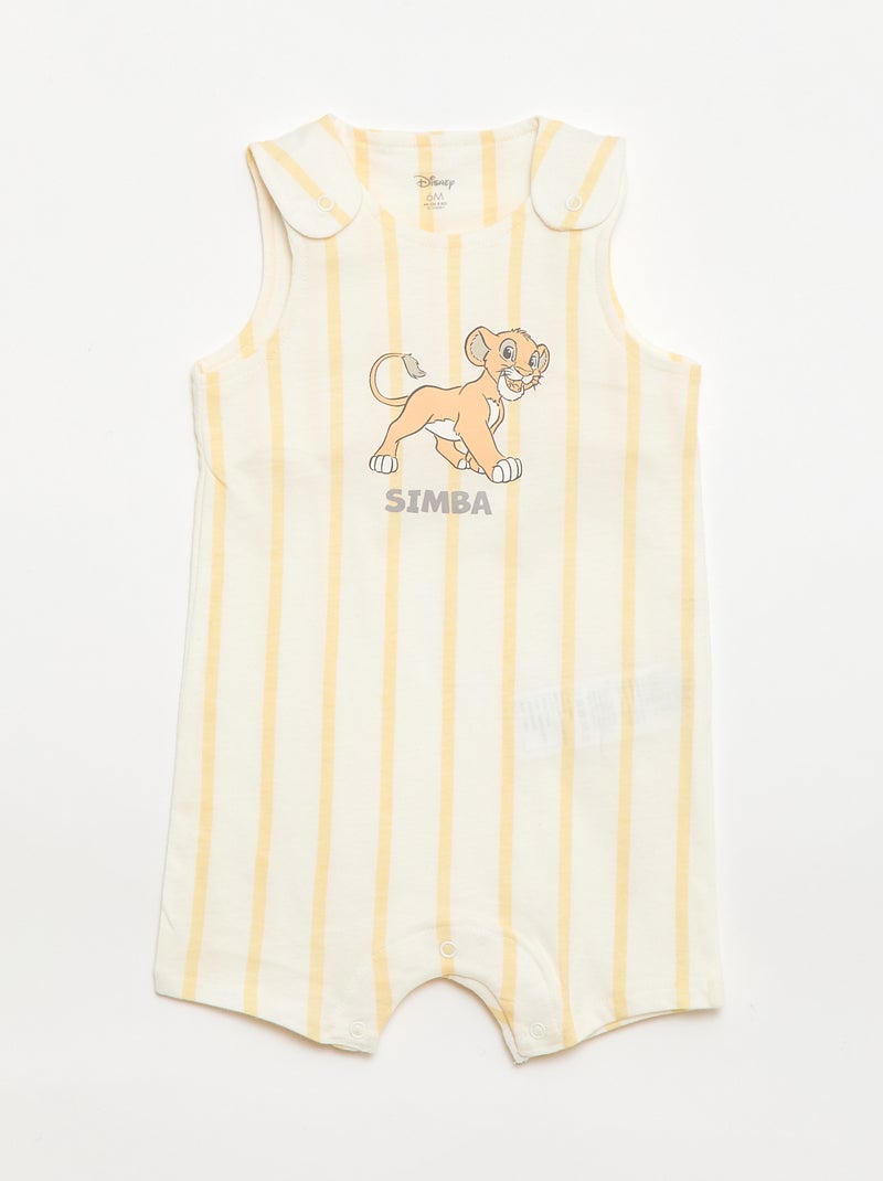 Conjunto pelele + body 'Disney' 'Simba' Amarillo - Kiabi