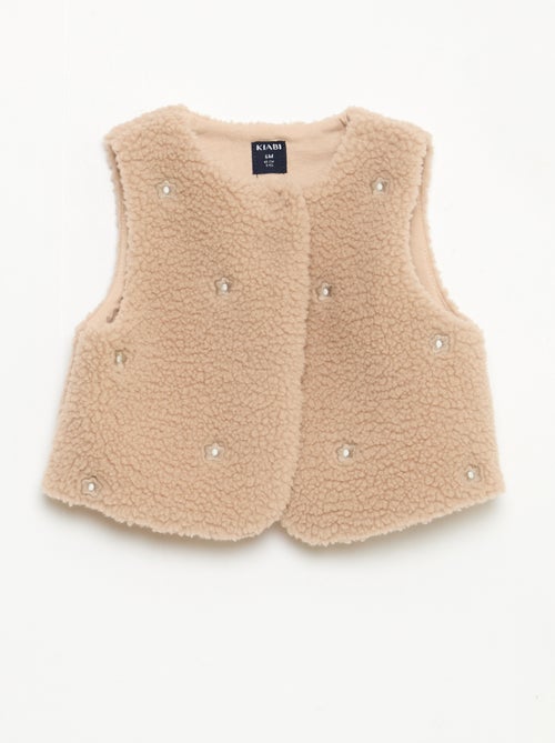 Conjunto pelele + chaleco + leotardos - Kiabi