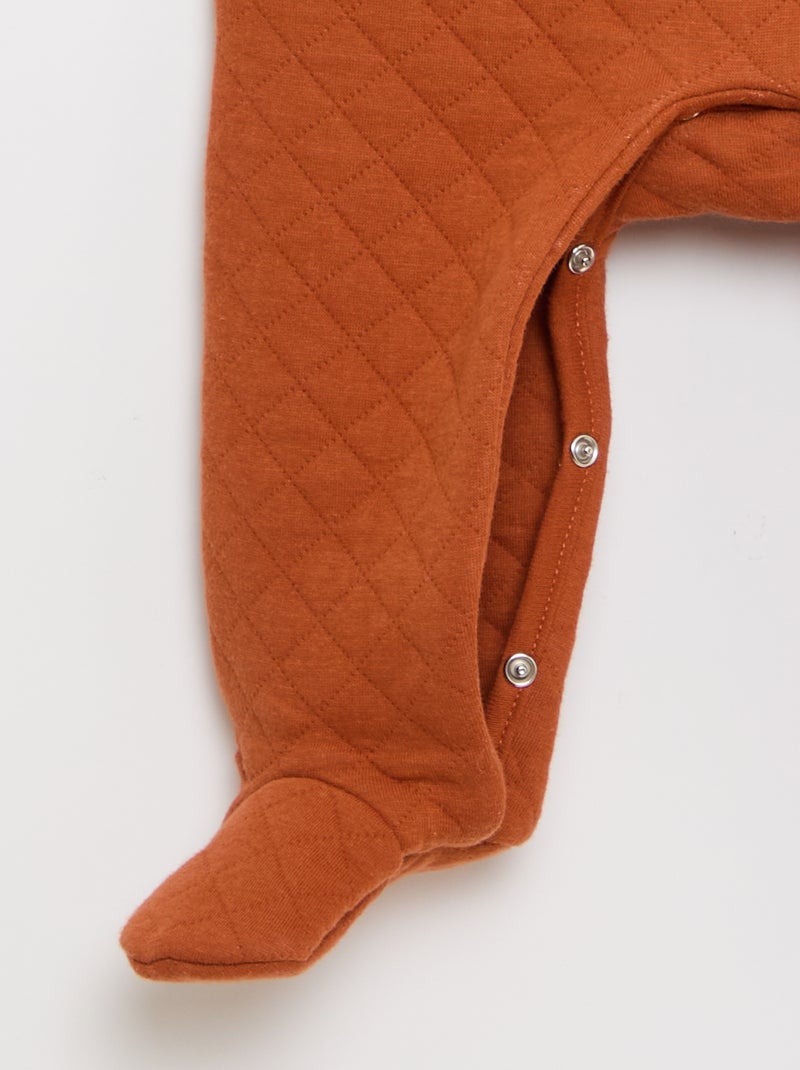 Conjunto pelele de noche con pies 'Miffy' + body de manga larga Naranja - Kiabi