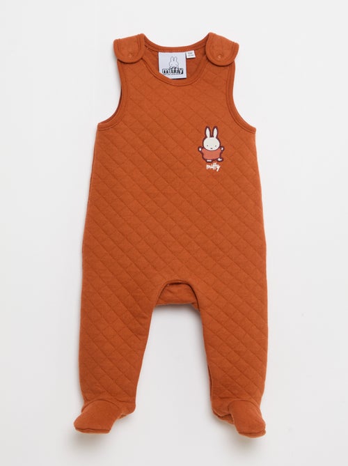 Conjunto pelele de noche con pies 'Miffy' + body de manga larga - Kiabi