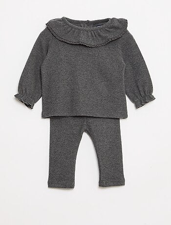 Conjunto peluche camiseta + leggings - 2 piezas