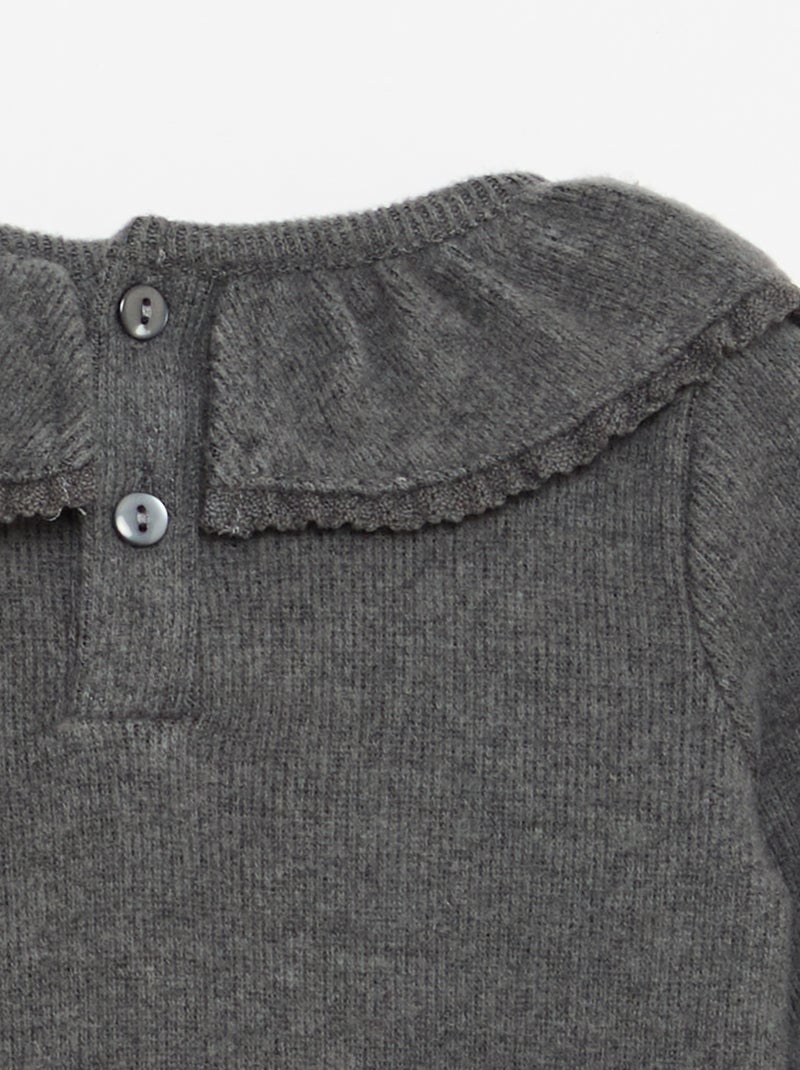 Conjunto peluche camiseta + leggings - 2 piezas Gris - Kiabi
