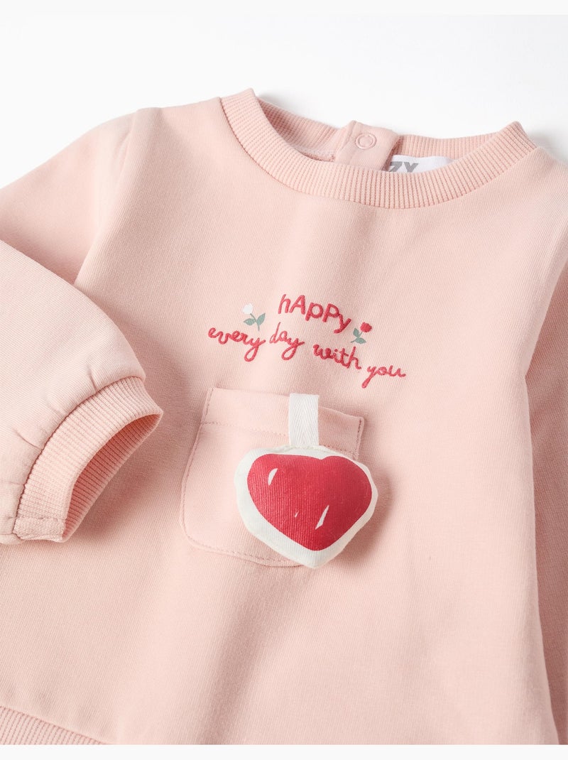 Conjunto perchado con corazón 3d Rosa - Kiabi