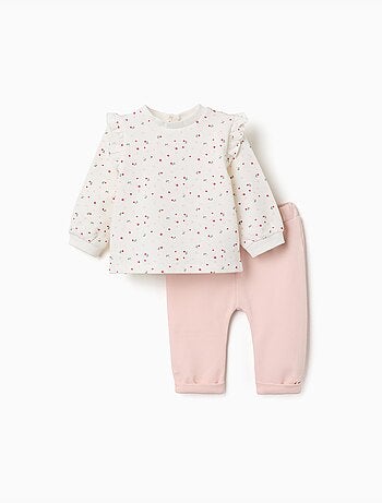 Conjunto perchado con estampado floral
