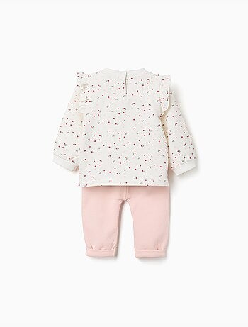Conjunto perchado con estampado floral