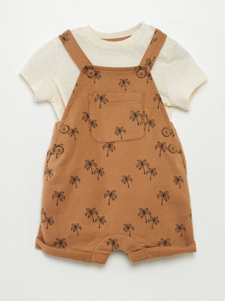 Conjunto peto corto + camiseta  - 2 piezas