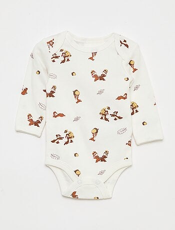 Conjunto peto pijama + body de manga larga 'Disney'