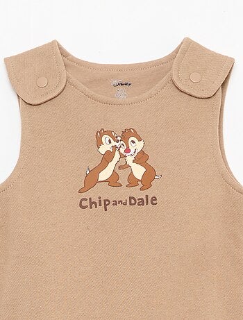 Conjunto peto pijama + body de manga larga 'Disney'