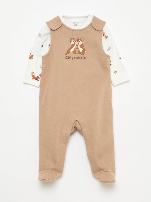 Conjunto peto pijama + body de manga larga 'Disney' - Kiabi