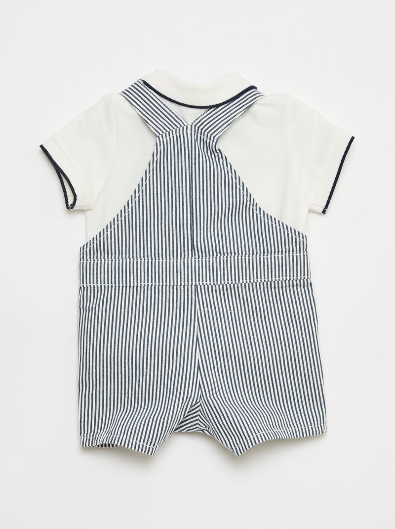 Conjunto peto + polo - 2 piezas Azul - Kiabi