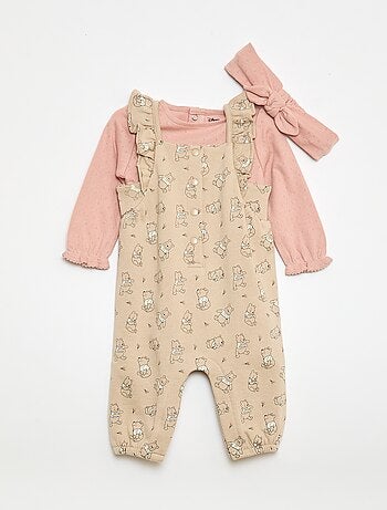 Conjunto Peto 'Winnie' + diadema + camiseta - 3 piezas