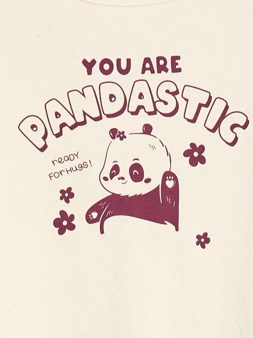 Conjunto pijama camiseta + leggings estampado - 2 piezas - Kiabi