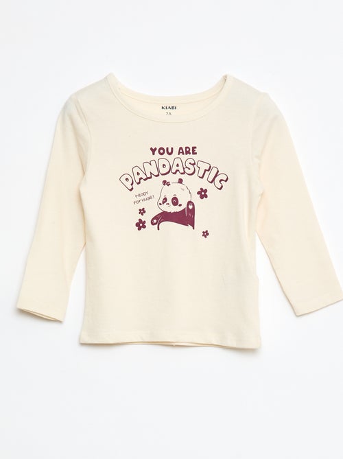 Conjunto pijama camiseta + leggings estampado - 2 piezas - Kiabi