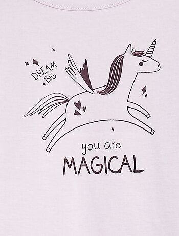 Conjunto pijama camiseta + legging estampado - 2 piezas