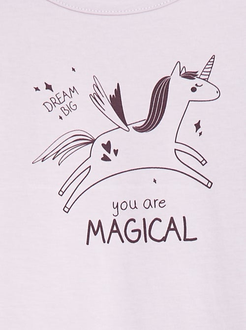 Conjunto pijama camiseta + leggings estampado - 2 piezas - Kiabi