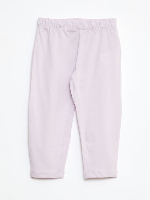 Conjunto pijama camiseta + leggings estampado - 2 piezas - Kiabi